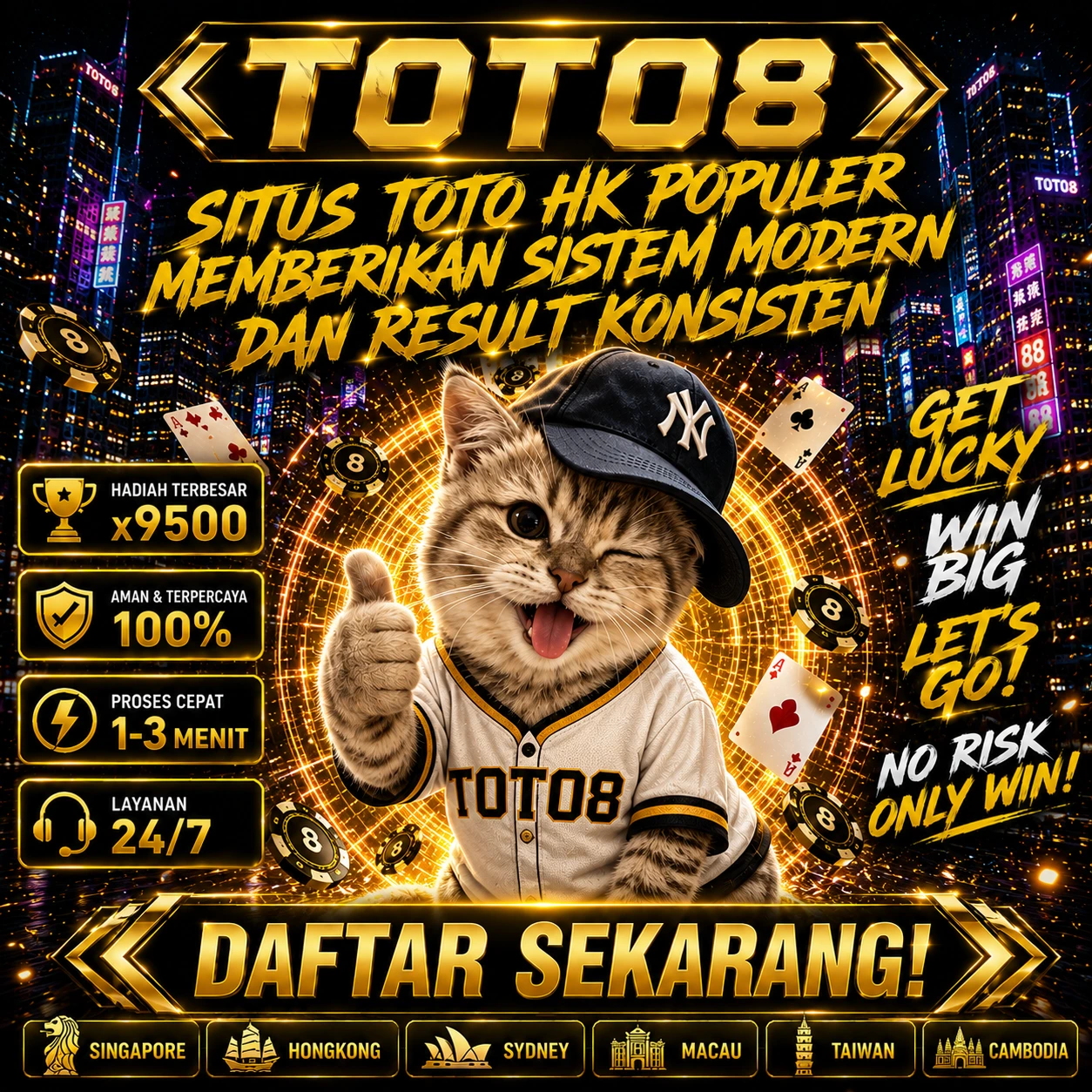 TOTO8 🐍 Situs Toto HK Populer Memberikan Sistem Modern dan Result Konsisten